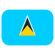🇱🇨 Emoji Flagge: St. Lucia JoyPixels 1.0.