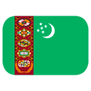 🇹🇲 Emoji Flagge: Turkmenistan JoyPixels 1.0.