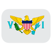 🇻🇮 Emoji Bandeira: Ilhas Virgens Americanas na JoyPixels 1.0.