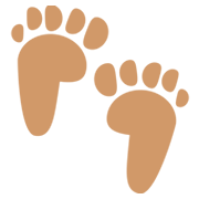 Emoji 👣 Impronta Di Piedi su JoyPixels 1.0.