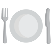 🍽️ Emoji Cuchillo Y Tenedor Con Un Plato en JoyPixels 1.0.