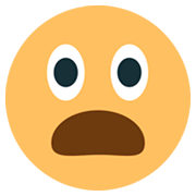 Emoji 😦 Faccina Imbronciata Con Bocca Aperta su JoyPixels 1.0.