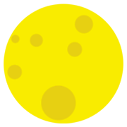 🌕 Emoji Luna Llena en JoyPixels 1.0.