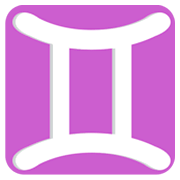 ♊ Emoji Signo De Gêmeos na JoyPixels 1.0.