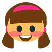 Emoji 👧 Bambina su JoyPixels 1.0.