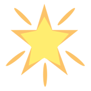 🌟 Emoji Estrella Brillante en JoyPixels 1.0.