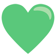 Emoji 💚 Cuore Verde su JoyPixels 1.0.