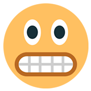 😬 Emoji Grimassen schneidendes Gesicht JoyPixels 1.0.