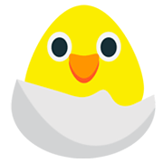 🐣 Emoji Pollito Rompiendo El Cascarón en JoyPixels 1.0.