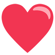 Emoji ❤️ Cuore Rosso su JoyPixels 1.0.