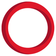Émoji ⭕ Cercle Rouge sur JoyPixels 1.0.