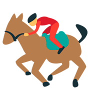 Emoji 🏇 Ippica su JoyPixels 1.0.