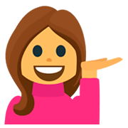 💁 Emoji Pessoa Com A Palma Virada Para Cima na JoyPixels 1.0.