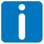 ℹ️ Emoji Buchstabe „i“ in blauem Quadrat JoyPixels 1.0.