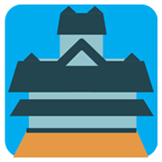 Emoji 🏯 Castello Giapponese su JoyPixels 1.0.
