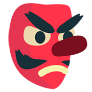 👺 Emoji Demonio Japonés Tengu en JoyPixels 1.0.