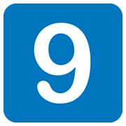 9️⃣ Emoji Tecla: 9 na JoyPixels 1.0.