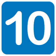 🔟 Emoji Teclas: 10 en JoyPixels 1.0.