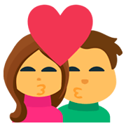 Emoji 💏 Bacio Tra Coppia su JoyPixels 1.0.