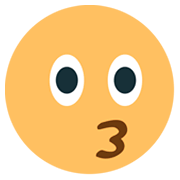 😗 Emoji Cara Besando en JoyPixels 1.0.