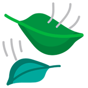 Emoji 🍃 Foglia Al Vento su JoyPixels 1.0.