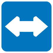 Emoji ↔️ Freccia Sinistra-destra su JoyPixels 1.0.