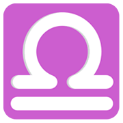 Emoji ♎ Segno Zodiacale Della Bilancia su JoyPixels 1.0.