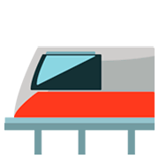 🚈 Emoji Tren Ligero en JoyPixels 1.0.