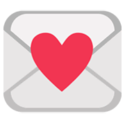 Emoji 💌 Lettera D’amore su JoyPixels 1.0.