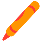 Émoji 🖍️ Crayon Pastel sur JoyPixels 1.0.