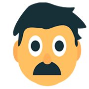 Emoji 👨 Uomo su JoyPixels 1.0.