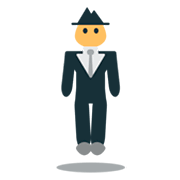 Emoji 🕴️ Uomo Con Completo Che Levita su JoyPixels 1.0.
