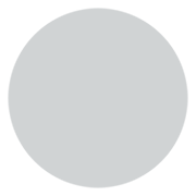 Emoji ⚪ Cerchio Bianco su JoyPixels 1.0.