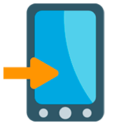 Emoji 📲 Telefono Cellulare Con Freccia su JoyPixels 1.0.