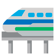 Emoji 🚝 Monorotaia su JoyPixels 1.0.