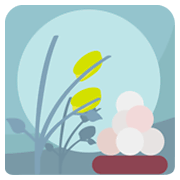 Emoji 🎑 Contemplazione Della Luna su JoyPixels 1.0.