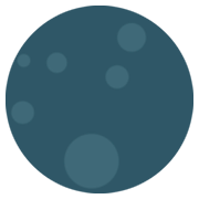 🌑 Emoji Luna Nueva en JoyPixels 1.0.