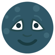 Emoji 🌚 Faccina Luna Nuova su JoyPixels 1.0.