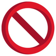 Émoji 🚫 Symbole D’interdiction sur JoyPixels 1.0.