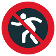 🚷 Emoji Prohibido El Paso De Peatones en JoyPixels 1.0.