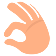 Emoji 👌 Mano Che Fa OK su JoyPixels 1.0.