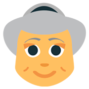 Émoji 👵 Femme âgée sur JoyPixels 1.0.
