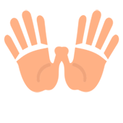 👐 Emoji Mãos Abertas na JoyPixels 1.0.