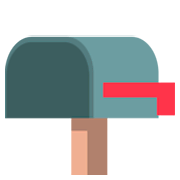 Émoji 📭 Boîte Aux Lettres Ouverte Drapeau Baissé sur JoyPixels 1.0.
