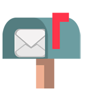 📬 Emoji Caixa De Correio Aberta Com Bandeira Levantada na JoyPixels 1.0.