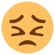 😣 Emoji Cara Desesperada en JoyPixels 1.0.
