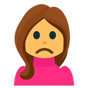 🙍 Emoji Persona Frunciendo El Ceño en JoyPixels 1.0.