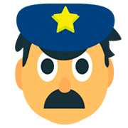 Emoji 👮 Agente Di Polizia su JoyPixels 1.0.