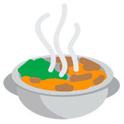 Emoji 🍲 Ciotola Di Cibo su JoyPixels 1.0.