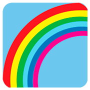 Émoji 🌈 Arc-en-ciel sur JoyPixels 1.0.